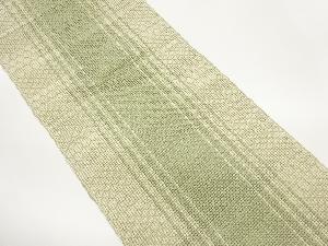 変わり織縞模様織出し夏用名古屋帯